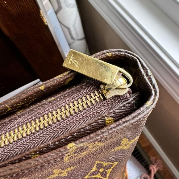 Cabas Mezzo tote shoulder bag monogram Carryall with Duster included - Picture 9 of 12